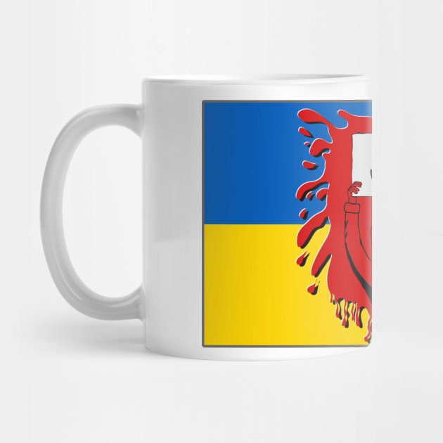 No War poster Ukraine and RUSSIA by designbek